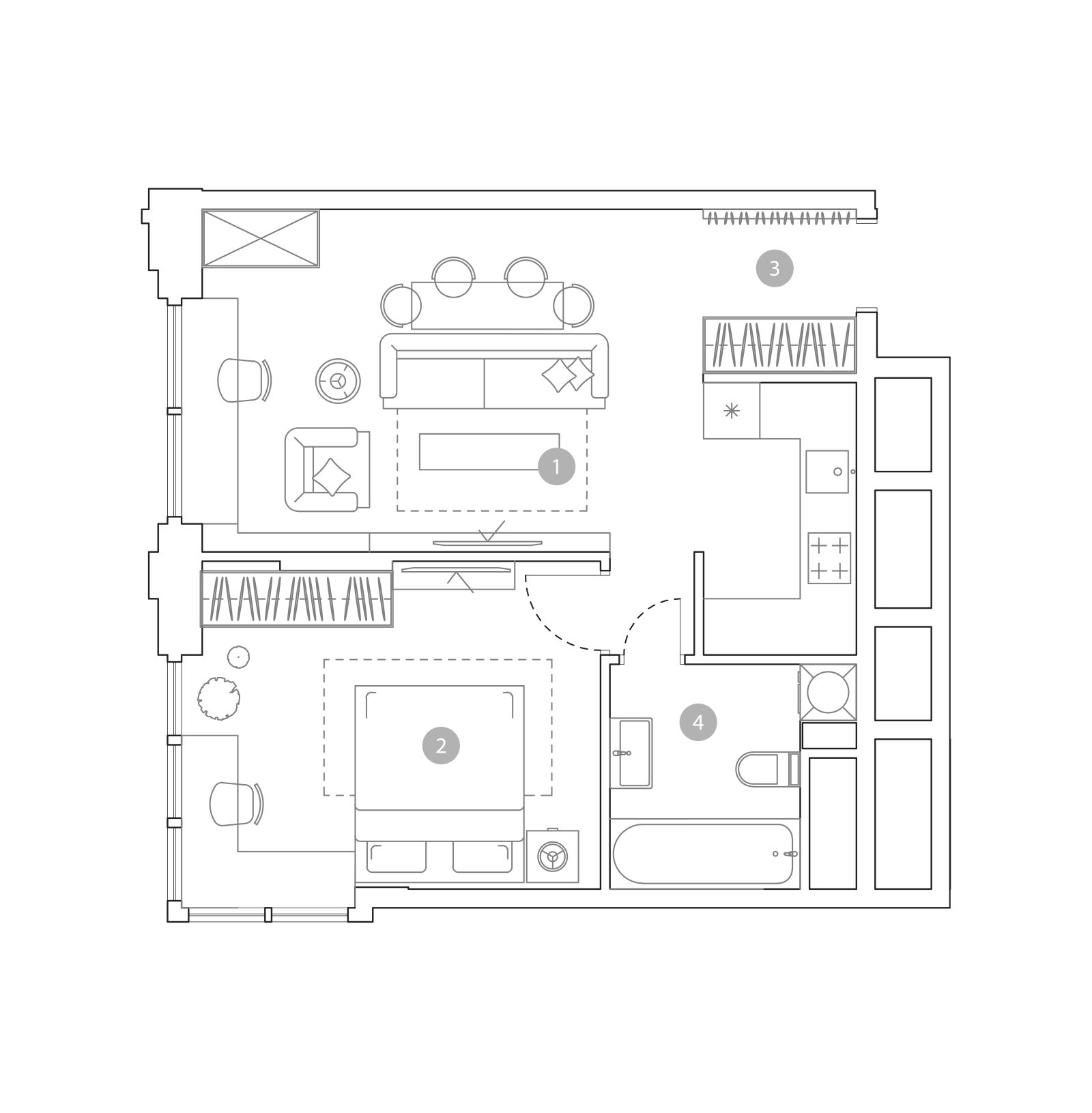 Планировка: 2-комнатная квартира, 49,8 м²