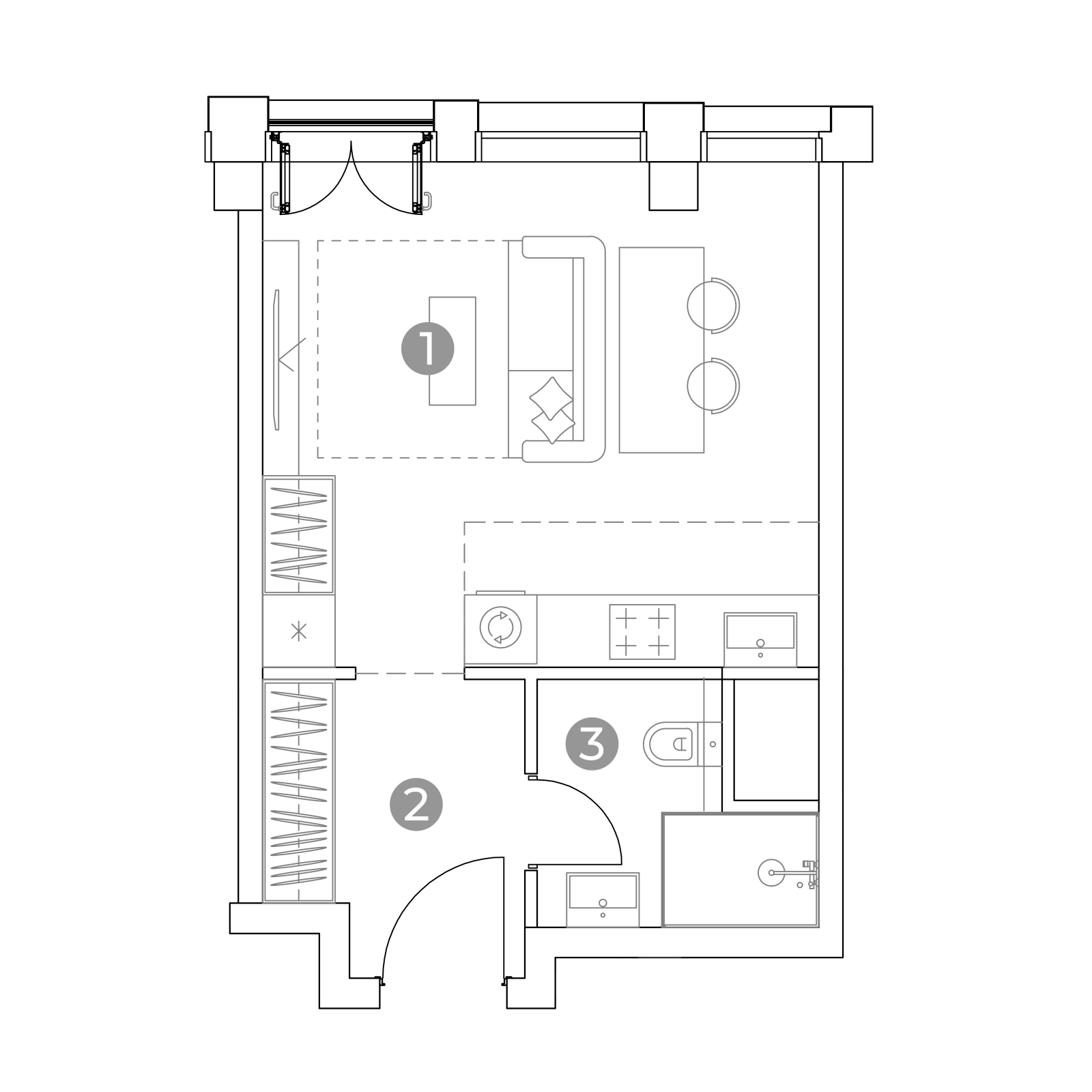 Планировка: студия, 28,0 м²
