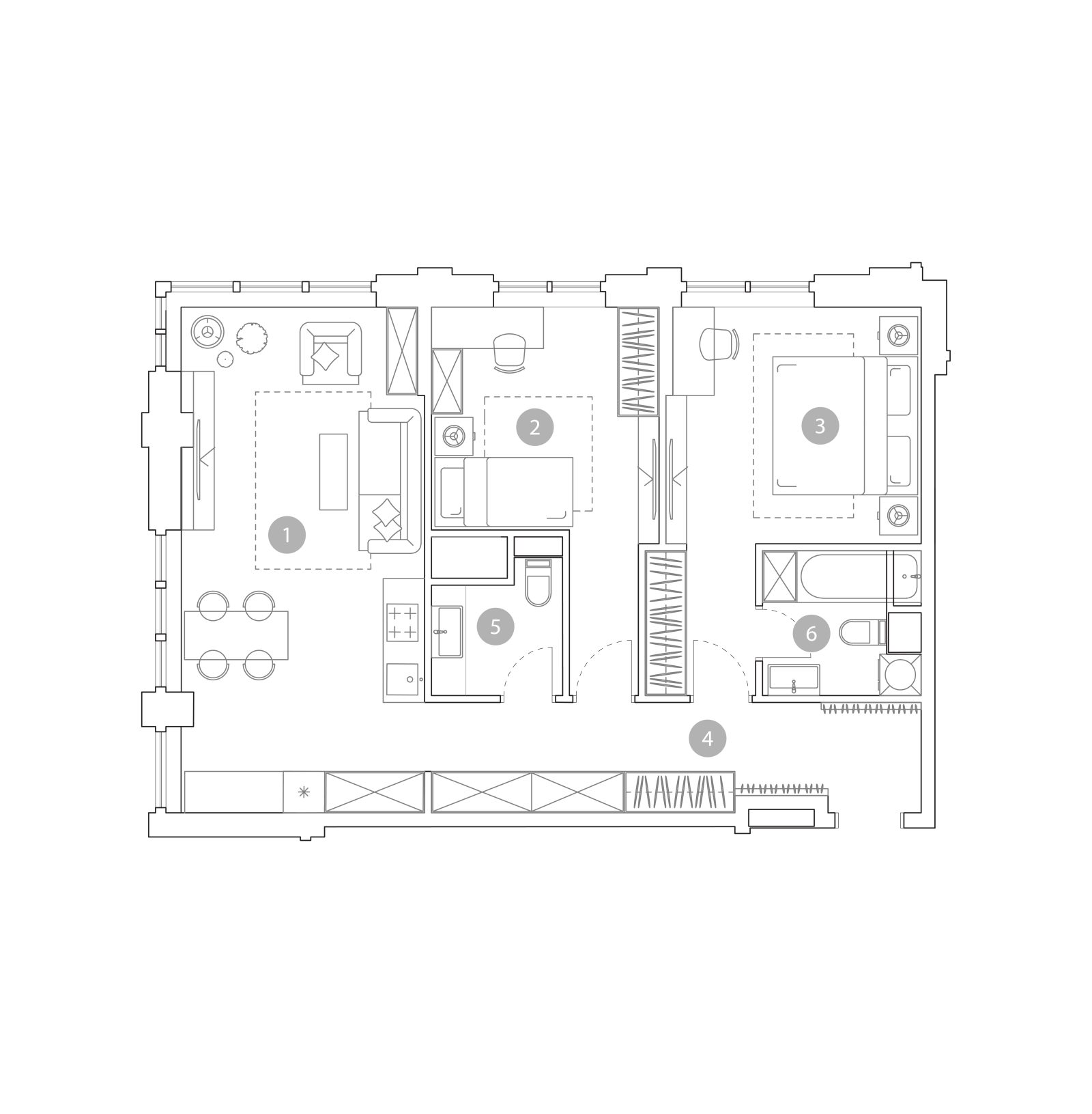 Планировка: 3-комнатная квартира, 75,7 м²