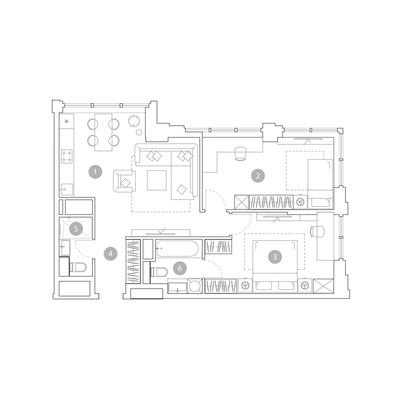 Планировка: 3-комнатная квартира, 68,3 м²